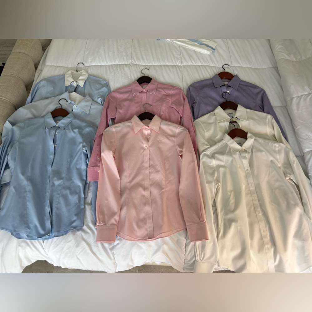 7 Brooks Brothers women button down shirts. PERFECT CONDITION. FIRM PRICE!!